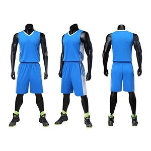 Conjunto de ropa de baloncesto de cuerpo completo personalizado transpirable con estampado de transferencia de calor para hombres, mujeres y niños, opción de talla grande - Product Image 1