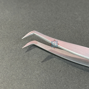 Pinzas para Extensiones de Pestañas de Alta Calidad, Duraderas, Antiestáticas, de Precisión, Color Gris - Product Image 6