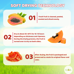 Suministro OEM de papaya suave seca lista para comer con secado a baja temperatura para frutas secas masticables - Product Image 2
