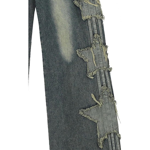 Men Korean Fashion Wide Leg Denim Jeans Oversized Loose Fit Baggy <b>Pants</b> Streetwear Clothing - Product Image 6