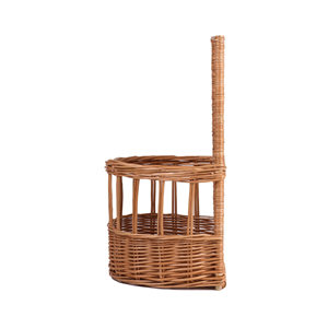 Table-Top Rattan Bread Basket, Medium Handcrafted Woven Baguette Display <b>Stand</b> For Bakeries, Vietnam Manufacturer - Product Image 4