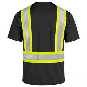 Best quality Safety <b>Shirt</b> with <b>Silver</b> Reflective Neon Breathable <b>shirt</b>. - Product Image 2