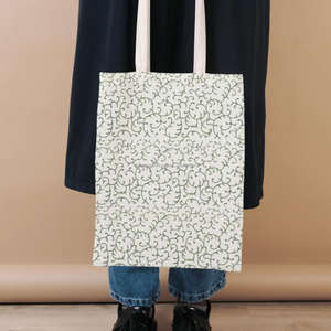 Sac à bandoulière de luxe fait main imprimé au bloc, en pur coton doux avec élégants motifs floraux indiens - Product Image 1