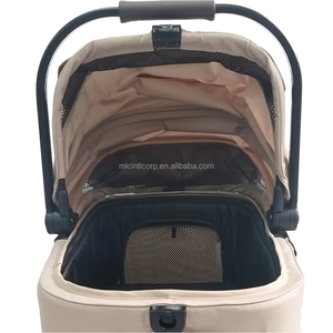 Poussette pliable légère à une main pour chat avec design pliable pour remorque/voyage pour chien de vélo - Product Image 1