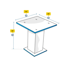 Housses de table carrées sur pieds, sur mesure, en polyester Oxford HDT 420D / 600D, du Vietnam - Product Image 1