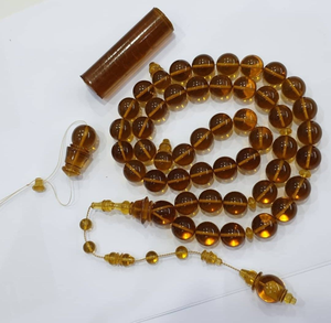 Elegante Tasbih de Resina Hecho a Mano y Ecológico - Creative Art Zone, Cuentas de Oración Religiosas Musulmanas - Product Image 1