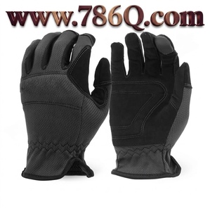 Gants en cuir synthétique, manicle mécaniques, 60 pièces, en Spandex noir et mousse noire - Product Image 1