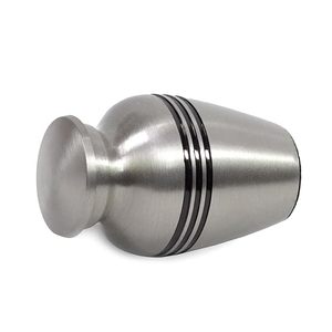 Urna Moderna de Acero Inoxidable en Forma de Lágrima, Ataúd Duradero para Mascotas para Uso Conmemorativo - Product Image 3