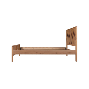 Lit en bois de style vintage, design tendance, mobilier de chambre durable en chêne/pin/acacia, bois massif, livraison directe du Vietnam - Product Image 1