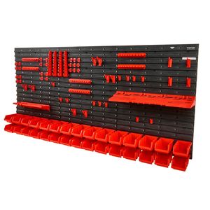 A parete 30-Bin parti Rack Organizer in plastica portautensili ganci dadi bulloni chiodi perline bottoni nero muro di stoccaggio - Product Image 1