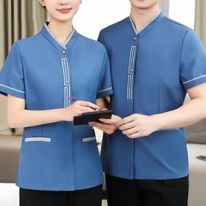 Uniforme de ménage haut de gamme pour hôtel, vêtements de travail à manches longues pour le personnel de nettoyage, veste d'hôtesse d'hôtel, logo personnalisé OEM ODM - Product Image 5