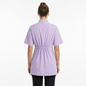 Tablier de toilettage pour femme à manches courtes, veste professionnelle de toilettage pour animaux, cape de coiffeuse pour animaux avec fermeture éclair - Product Image 2