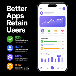 การพัฒนาแอปพลิเคชัน Android IOS MAC OS สำหรับธุรกิจ ฟีเจอร์บัญชีผู้ใช้ ระบบการใช้งานที่พร้อมใช้งานกับ AI ระบบการเติบโตของธุรกิจบนมือถือ ระบบออนไลน์ หุ้นสต็อกทั่วโลก - Product Image 2