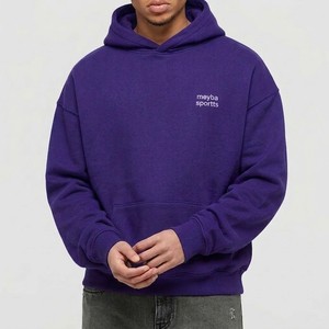 Sudadera con Capucha de Lujo para Hombre, Gruesa, de Mezcla de Algodón, Estilo Urbano Oversize, Cómoda, de Corte Relajado, Esencial para Invierno - Product Image 5