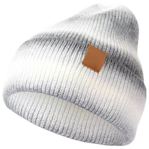 Bonnet unisexe en acrylique, tricoté, style color block, pour l'hiver, décontracté, taille adulte 56-58 cm, style streetwear - Product Image 6