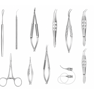 Ensemble d'instruments chirurgicaux pour la cataracte de qualité médicale, 13 pièces, réutilisables, en acier inoxydable, kit de chirurgie ophtalmique, CE ISO OEM ODM disponible - Product Image 5