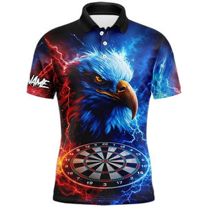 Camisetas de Dardos para Equipos Profesionales, Impresión por Sublimación Personalizada, Patrón 3D, Unisex, Poliéster, Secado Rápido, Transpirable, para Camisetas Deportivas - Product Image 2