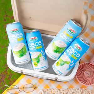 Agua de Coco Más Vendida, Agua de Coco 500 ml en Lata con Pulpa de Coco, Bebidas, Fabricante de Bebidas NAWON, OEM Vietnam, HALAL - Product Image 6