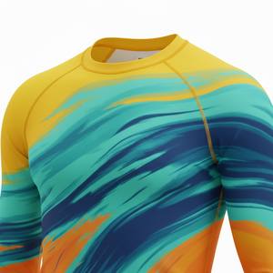 Maillot de compression à manches courtes de qualité supérieure, sublimé, respirant, coutures durables, pour MMA, BJJ, surf, entraînement, personnalisable - Product Image 4