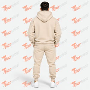 Conjunto Deportivo para Hombre, de Secado Rápido, Estilo Urbano, con Sudadera con Cremallera, 400 GSM, Felpa de Algodón, para Invierno, Gimnasio, Marca Privada OEM - Product Image 4