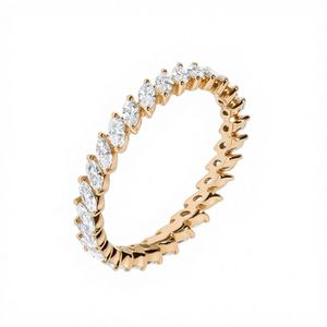 แหวนเพชรแล็บทองคำแท้ 10K/14K/18K คุณภาพสูง ดีไซน์หรูหรา น้ำหนัก 1.2 กะรัต รูปทรงมาร์คีส์ สำหรับเป็นแหวนหมั้นหรือแหวนแต่งงาน ของขวัญสุดพิเศษ - Product Image 1