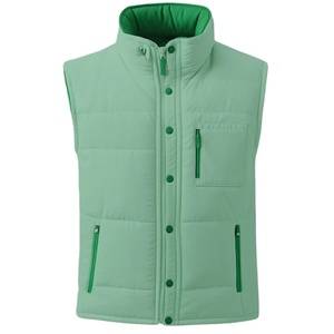 Vente en gros de gilet bouffant en laine sans manches pour hommes avec logo personnalisé pour l'hiver gilet décontracté sans manches avec logo personnalisé - Product Image 1