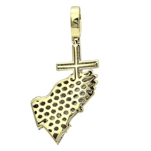 Nouvel Arrivage Pendentif Or Blanc Moissanite Iced Out Bijoux Hip Hop Vente en Gros Approvisionnement en Vrac d'Inde - Product Image 2