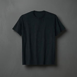 เสื้อยืดผู้ชายสีดำ ผ้าฝ้ายใยไผ่ คอกลม แขนสั้น ทรงหลวม เสื้อเจอร์ซีย์ พิมพ์ลายกราฟิกตามสั่ง - Product Image 3