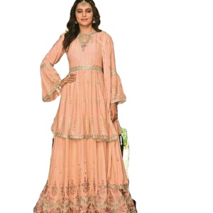 2024 Women Collection <b>Indian</b> and Pakistani <b>Top</b> Lahenga Set for Casual and Party Wear Wholesale Rate Special Occasion Dress - Product Image 1