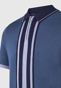 Polo pour homme, tissu doux, manches courtes, col classique, décontracté, pour l'été, les sports de plein air, le quotidien, bleu marine, confortable - Product Image 6