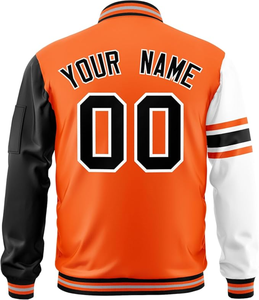 Veste universitaire de baseball personnalisée en gros pour hommes, veste en jean fabriquée en usine, nouvelle arrivée, manches longues - Product Image 3