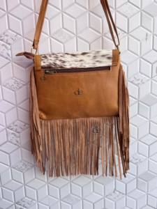 Cheveux sur cacher fourrure Offre Spéciale Style occidental peau de vache fourrure frange sac à main sac à bandoulière bohème sacs à franges nouveau Design gitane sacs à franges - Product Image 3