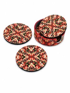 High Quality MDF Enamel Coaster <b>Set</b> With <b>Waterproof</b> Coating For Coffee Tables Dining Rooms And Restaurant Use - Product Image 6