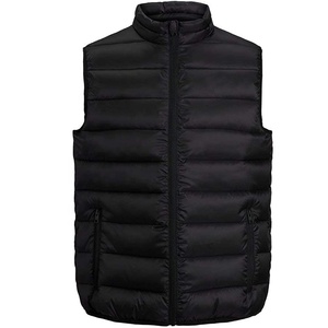 Ropa deportiva de bombardero informal con bolsillo con cremallera gruesa y cálida para hombre, chalecos de pesca de invierno transpirables para deportes de invierno acolchados - Product Image 1