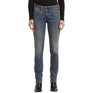 Womens Light Vintage Wash <b>Flared</b> Denim Jeans Casual Street Style Wholesale - Product Image 5