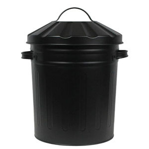 Cubo de basura redondo de hierro galvanizado ecológico para decoración interior y exterior del hogar y jardín, color personalizado. - Product Image 5