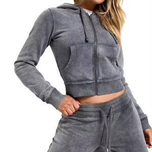 Wholesale women's zip <b>hoodie</b> Soft <b>workout</b> <b>hoodie</b> Private Label cotton <b>hoodie</b> Export Ready - Product Image 6
