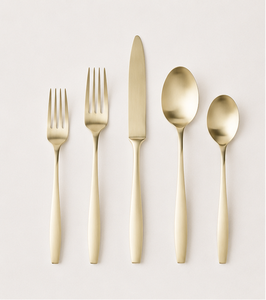 Juego de Cubiertos de Diseño Fabuloso en Oro, Cubertería de Acero Inoxidable de Lujo para Venta al por Mayor, Suministros para Bodas, Hoteles y Restaurantes - Product Image 3