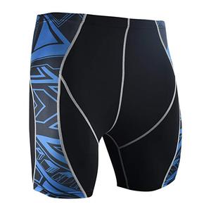 <b>Men</b> Compression <b>Shorts</b> Geometric <b>Pattern</b> Mid Waist Elastic Quick Dry Spandex Polyester Sporty Style <b>Short</b> <b>Shorts</b> - Product Image 3