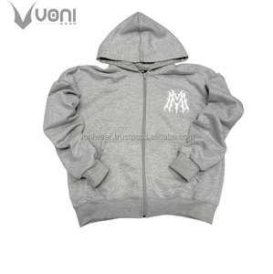 Ropa de calle personalizable para hombre, chándal, sudadera con cremallera desgastada, pantalones de chándal acampanados, conjunto de invierno, diamantes de imitación coloridos de talla grande - Product Image 5