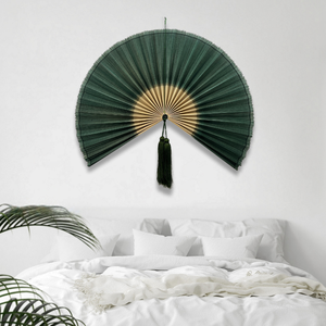 Décoration murale bohème de luxe, éventail mural en bambou, prix de gros abordable, éventail mural en bambou pour tête de lit, provenant d'un fabricant vietnamien - Product Image 5