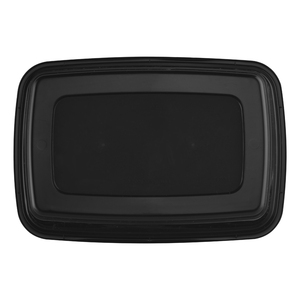 Boîte alimentaire rectangulaire en plastique avec couvercle, 1 compartiment, sans BPA, étanche, style simple, 38 oz - Product Image 1