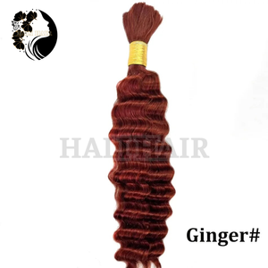 100% naturel humain Remy en vrac Deep Wave Extensions toutes les couleurs teint blanchiment Permed Extensions vietnamiennes dessiné simple dessiné - Product Image 3