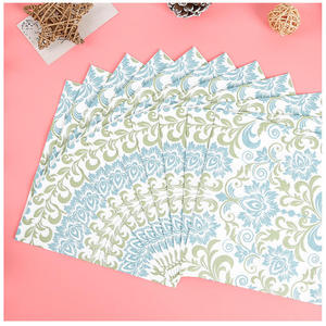 Customized OEM/ ODM Wholesale Virgin White Own Design Patterns Printed <b>Color</b> <b>Tissue</b> <b>Paper</b> Napkins - Product Image 2