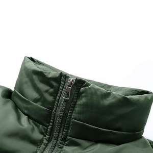 SOLID INTERNATIONAL Women's Green <b>Puffer</b> <b>Jacket</b> Regular Length Zipper Closure Stand Collar Casual Style Eco-Friendly Thick 70% - Product Image 5