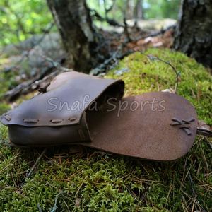 Sac banane unisexe vintage en cuir véritable avec fermeture, pochette de ceinture en cuir imperméable - Product Image 3