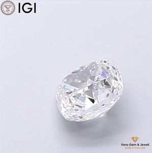 เพชร CVD ขนาด 1.50 กะรัต รับรองโดย IGI สี D ความสะอาดระดับ VS1 รูปทรงคุชชั่น สำหรับแหวนหมั้น - Product Image 4