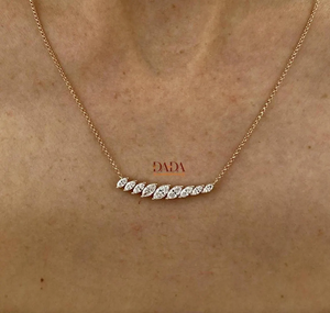 Marquise Lab Grown IGI <b>D</b>-E-F VVS-VS Diamond Pendant and Chain in 14K Gold Rose Gold White Gold and Sterling Silver Jewelry - Product Image 3