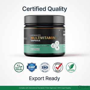 แคปซูลวิตามินรวมจากธรรมชาติ สำหรับคนทานวีแกน 60 แคปซูล/ขวด ปรับปริมาณได้ รับผลิตแบบ Contract Manufacturing - Product Image 3