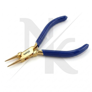 Pince à bec rond 120 mm en acier inoxydable, idéale pour la création de boucles, avec poignée PVC personnalisée, pour bijoux, perlage et travaux manuels – Vente chaude - Product Image 2